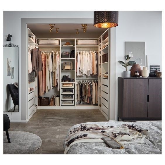 Nicely Organized Walk-in Closet