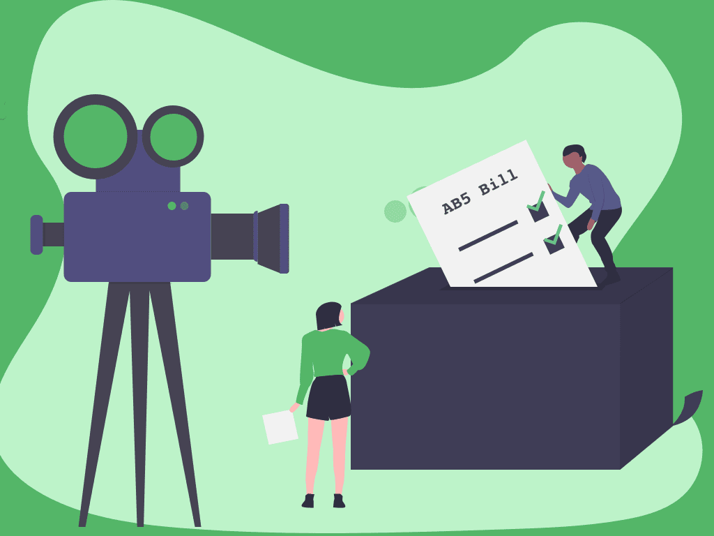 Colorful Graphic With Two People and a Camera