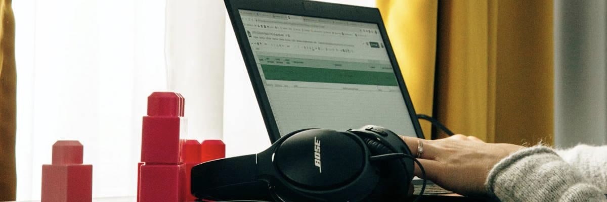 Laptop Resting on Desk