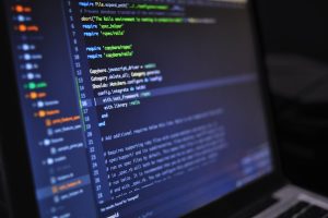 computer screen with code on it for IT worker