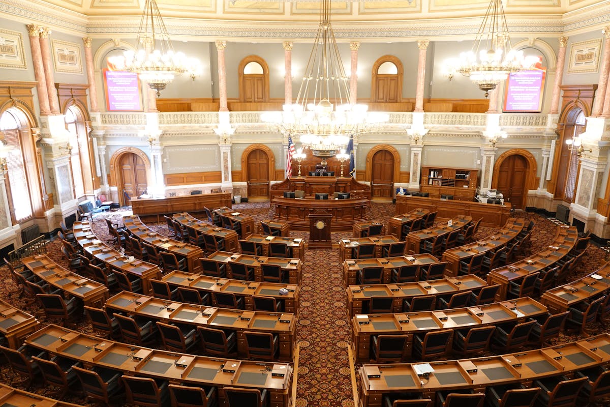 A court room in Topeka, Kansas