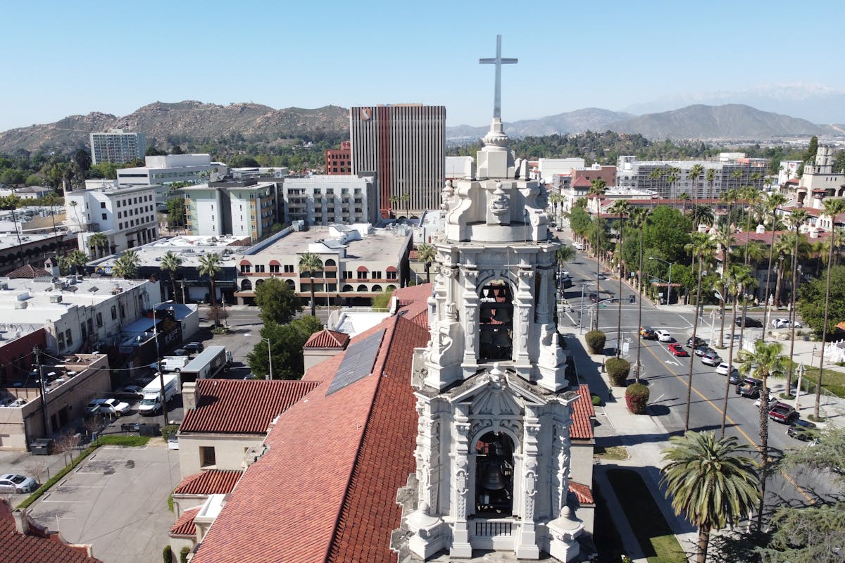 A church building in California